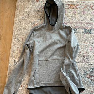 Gray Nike Dri-Fit Cape Hoodie - Medium